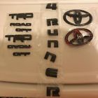 00015-r1840-01 Trd Toyota Matte Black Out Emblem Overlay Kit Offroad Badges