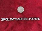 28591 08591 Chrysler Parts Mopar Plymouth Scipt Emblem Nice Needs New Tape