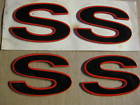 12369966 Gm Camaro Ss Red Black Fender Emblems Pair Lh Rh