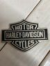 1410586 Harley Davidson Oem Aluminum Black Emblem Vintage Factory Used Condition