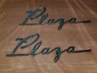 1599450 Plymouth Or Plaza Fender Emblem Set