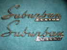 1694495 Genuine Mopar Vintage Pair Plymouth Suburban Custom Quarter Panel Emblems