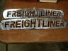 18-10906 Freightliner Vintage Big Rig Truck Wheeler Metal Badge Emblem Sign