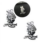 1804029 Restoration Station Pair Rat Fink Metal Emblem Chrome Car Badge