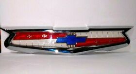 3722450 1956-58 Chevy Trunk Emblem New Chrome Trim Part Bowtie