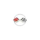 120225 1962 Corvette Crossed-flags Emblem Front