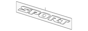 75723-ted-t01 2017-2020 Honda Civic Oem Rear Sport Emblem Nameplate