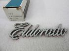 20288599 Gm Nos Cadillac Eldorado Rear Trunk Lid Name Plate Dp