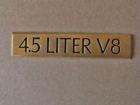 20709600 Cadillac Liter Gold Trunk Emblem
