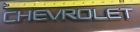 22546360 Chevrolet Oem Brushed Chrome And Black Emblem Used But Retapped