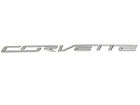 297030 Corvette Central Chrome Rear Bumper Script Emblem