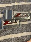Lk857hr6 2pcs Z71 Off-road Rear Trunk Emblem Door Fender Sport Badge For Gmc Chevy Silver