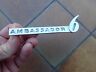 3104153 Nash Ambassador Hood Emblem Nameplate Nos