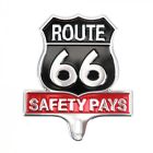 315285eb1456259 Vintage Parts Usa Retro Route Aluminum License Plate Topper Safety