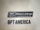 3206 Rhino Linings New Vehicle Emblem Black White Car Truck Jeep