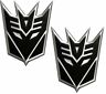 323-erpemb230bk Transformers Decepticons Aluminum Large Emblems Megatron Black Chevrolet