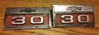 3874043 Chevrolet Pair Truck Bow Tie Fender Script Emblems