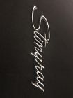 3956215 Stingray Original Corvette Front Fender Emblem Short Post