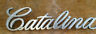 496734 Pontiac Vintage Catalina Nameplate Emblem Badge Script Metal Mdc