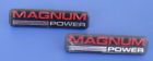 5507-6575 Dodge Magnum Power Emblems Pair Dakota Durango Fender Badge