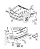 55373001aa Mopar Genuine Nameplate