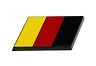 617215165303 Dsx Germany Flag Emblem Badge German On Black Slanted Base