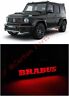 641126339171x84 Red Led Logo Badge On Front Grille Brabus 641126339171