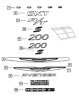 68089041aa Mopar Genuine Decklid Emblem