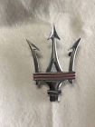68337300 Maserati Chrome Red Front Grille Emblem Badge Oem Factory