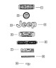 68455154aa Mopar Genuine Nameplate Lower Right