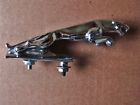 7232653wb Jaguar Leaping Cat Hood Ornament Chrome