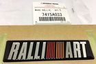 7415a033 Mitsubishi Genuine Ralliart Emblem