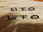 7758566 Gm Pontiac Gto Trunk Lid Emblems Oem
