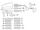 7l3z8442528a Ford Oem Fender Emblem Image