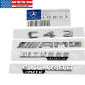 807flatc43amgbiturbo Unbranded Chrome Amg Biturbo Matic Trunk Emblem Badge Sticker For