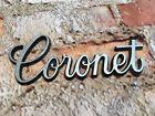 81140 Dodge Vintage Coronet Fender Script Badge Emblem Oem Year Unknown