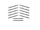 8520 Trim Parts Firebird Rear Quarter Louver Pieces