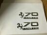 89326100 Ferrari Anniversary Lh Rh Side Emblem Badge Chrome Set Same