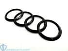8t0853742d2zz Audi Black Carbon Fiber Rings Emblem Oem Rear Trunk Lid