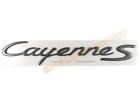 955-559-037-01-d7z - 95555903700 Genuine Porsche Cayenne Decklid Emblem Titanium Finish New