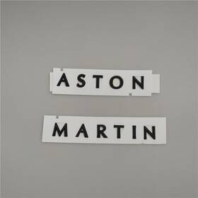 My83-001b40-ca Abs For Aston Martin Dbx Script Badge Rear Emblem Glossy Black 1pcs