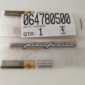 64780500 Abs Private Brand Genuine Ferrari Pininfarina Badge Emblem Script 456 360 430 575