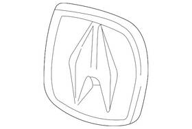 75700-s0k-a01 Acura Genuine Emblem