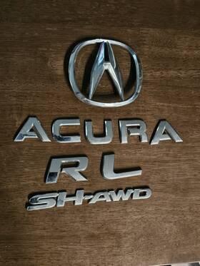 75701-sja-a010 Acura 05 06 07 08 09 10 11 12 Rl Oem Chrome Rear Trunk Emblem Logo Badge Letters