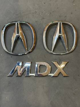 75701-tjb-a010-m1 Acura 2000-14 Mdx Lift Gate And Grill Chrome Emblem Oem 75701 Tjb A020m1