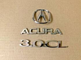 3.0cl Acura Sy8-1 1997 1998 1999 3.0 Cl Factory Oem Chrome Rear Deck Badge Emblem 2