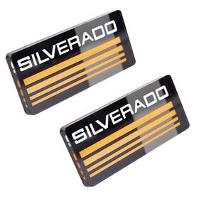 A1-100kj Aimoll 2 For Chevy Silverado Emblems Side Body Cab Roof Pickup Truck 3d Badge Sticker