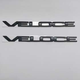 50544414 Alfa Romeo Guilia 280hp Veloce Rh/lh Glossy Black Badge Emblem New