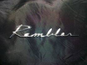 3458138 Amc Rare Rambler Chrome Trunk Emblem Script Likely Unused