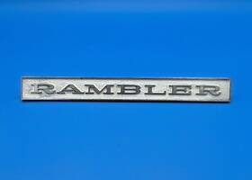 3501385 Amc 1964 Rambler Front Grille Emblem Badge Nameplate Oem Vintage